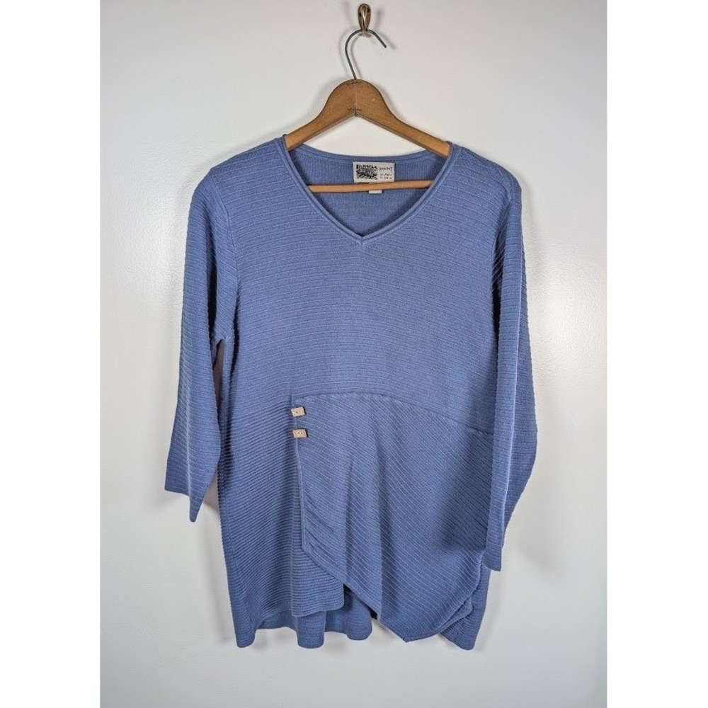 Habitat Clothes to Live In Tunic Top Women's‎ Large Assymetrical Lagenlook Artsy